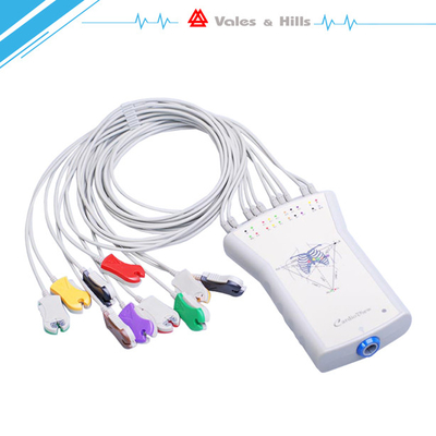 USB Cable AV Block ECG Accessories ECG Electrodes Sensor For Stress ECG Test