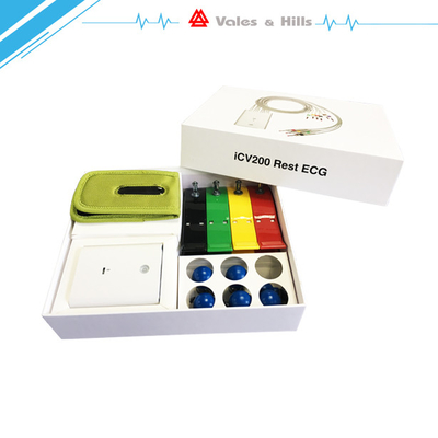 IPad Wireless ECG Device With Ecg Accessories Banana 4.0 10 Lead Cable CE