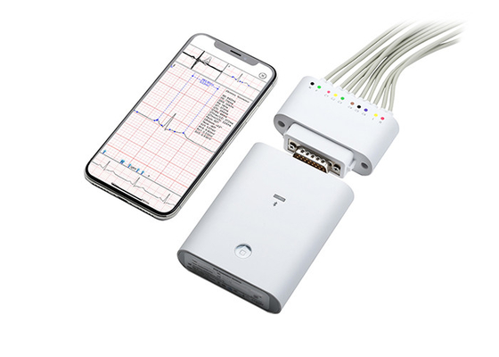 Iphone Ecg Monitoring Device White Plactis Recorder With Wireless Bluetooth