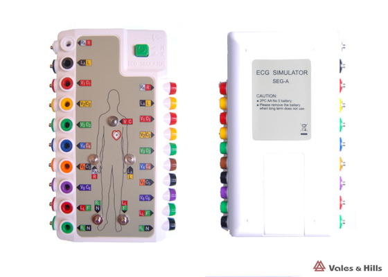 ABS Plastic ECG Simulator White Detector For IOS Wireless Bluetooth Connection