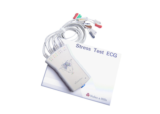 White - Grey Stress Test Machine Portable Acquisition Box 12 Channel Ecg Testing