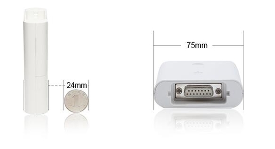 2 AA Batteries Power Wireless ECG Machine 0.4uV Resolution With FDA Approved