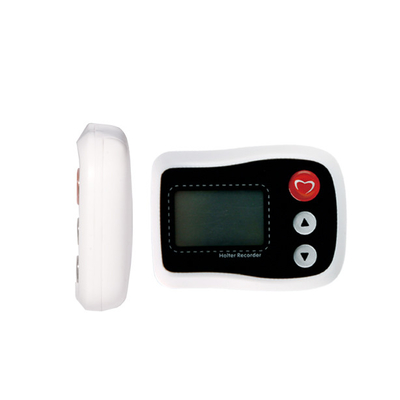 Mini White Ambulatory LCD Recorder with 12 channel and 3 Channel Holter ECG Device